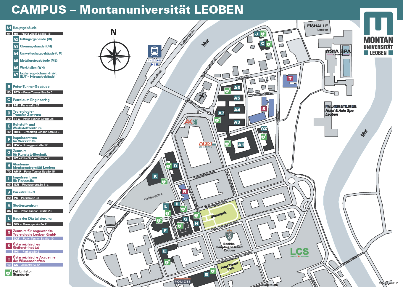 Leoben Campusplan
