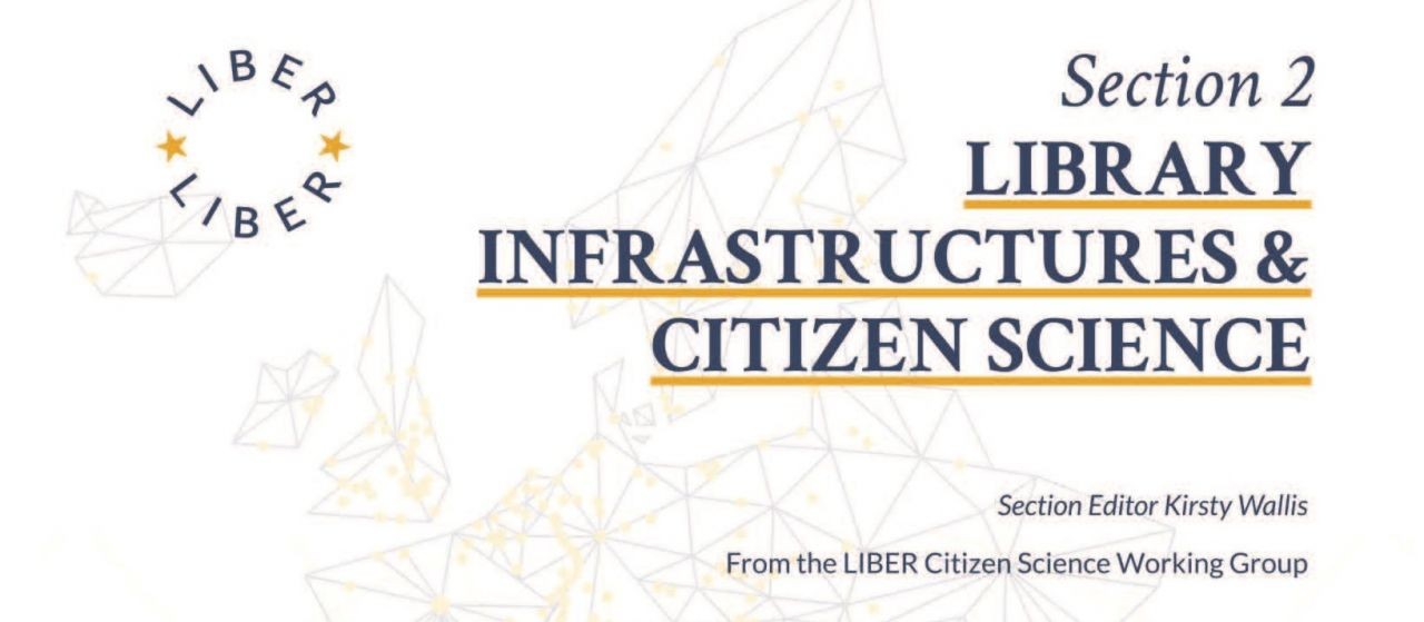 #infrastructures - Cover von Teil 2 des LIBER Citizen Science Guide