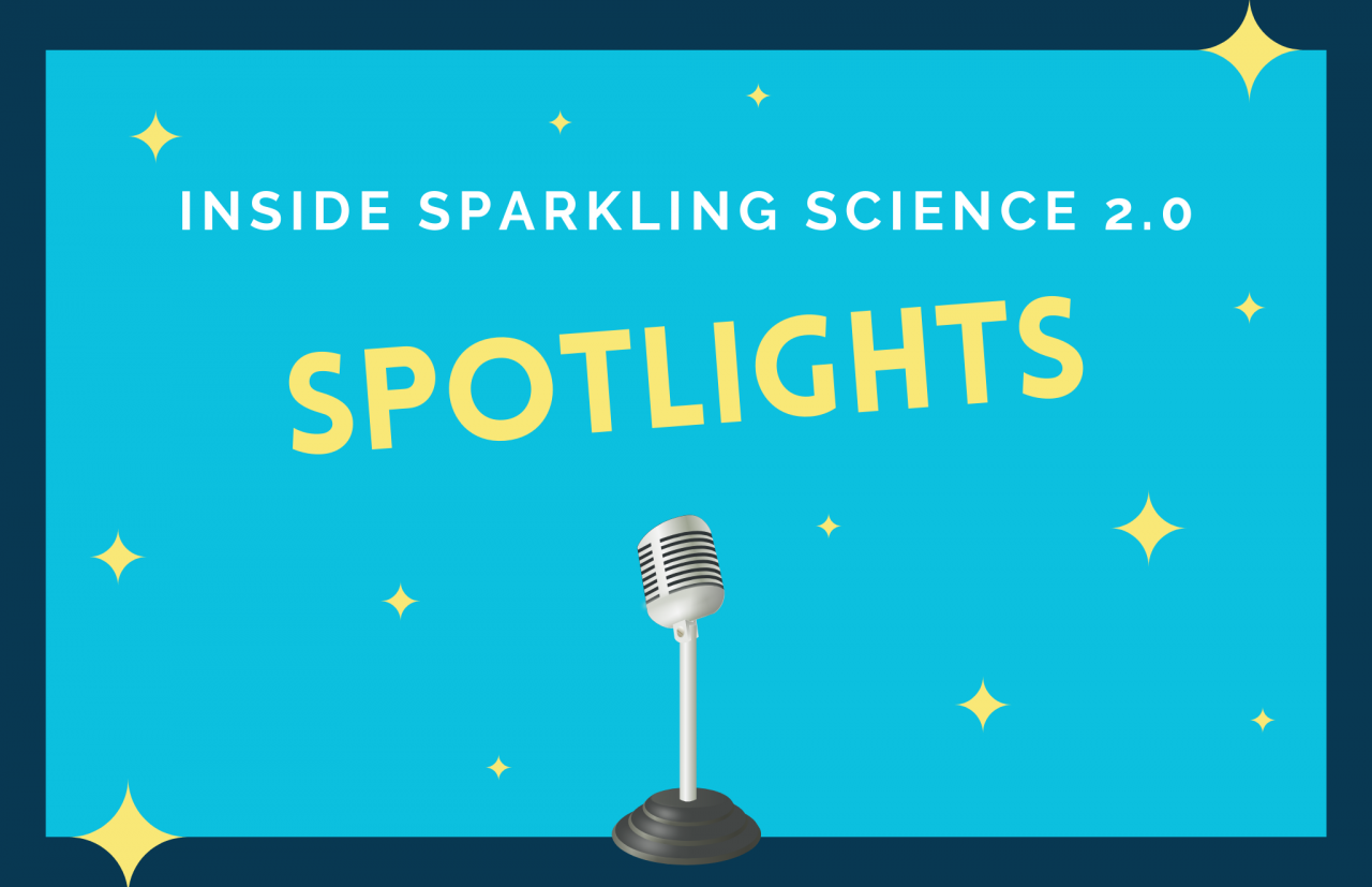Veranstaltungsbanner Inside Sparkling Science 2.0 - Spotlights