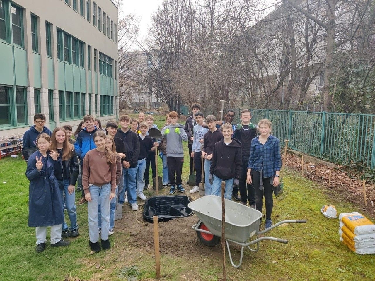 Die Klasse 3C des GRG23 Alterlaa. (c) M.Fröhlich/GRG23