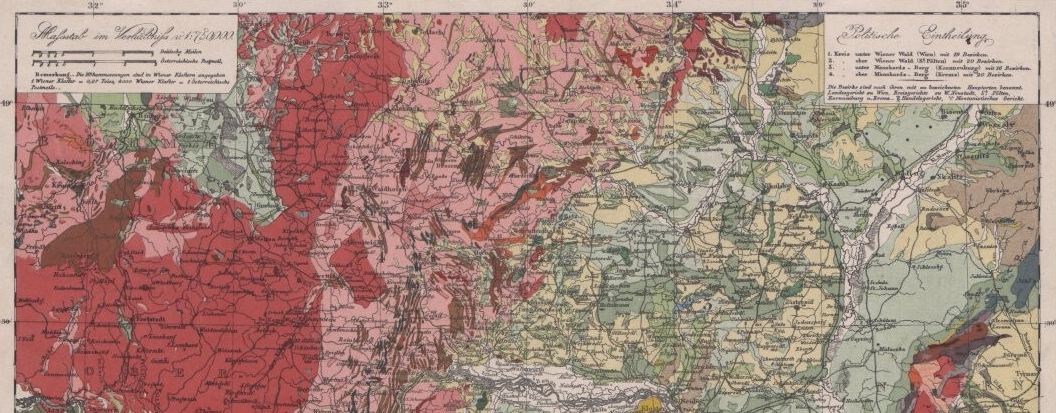 Geologische Karte des Erzherzogthumes Österreich unter der Enns