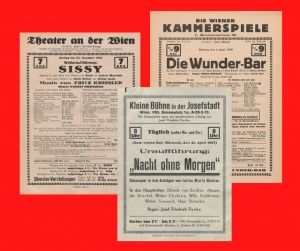 Wiener Theaterzettel 1930–1939